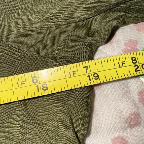 Fig & Flower Anthropologie font tie Embroidered 3/4 Sleeve Top Size PL NWT - Picture 11 of 13